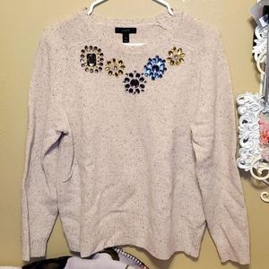 J. Crew rhinestone sweater
